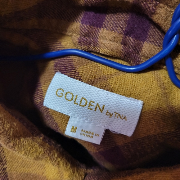 TNA Golden flannel button up - Picture 3 of 3